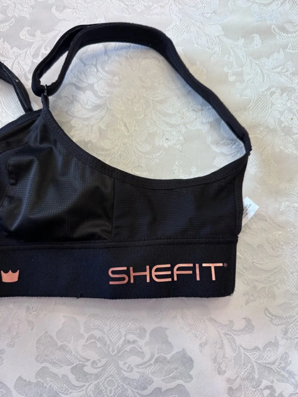 SHEFIT Ultimate Sports Bra Size‎ Small Black Front Zip High Support Wireless